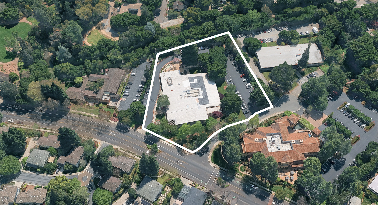 68 Willow Road, image via Google Satellite