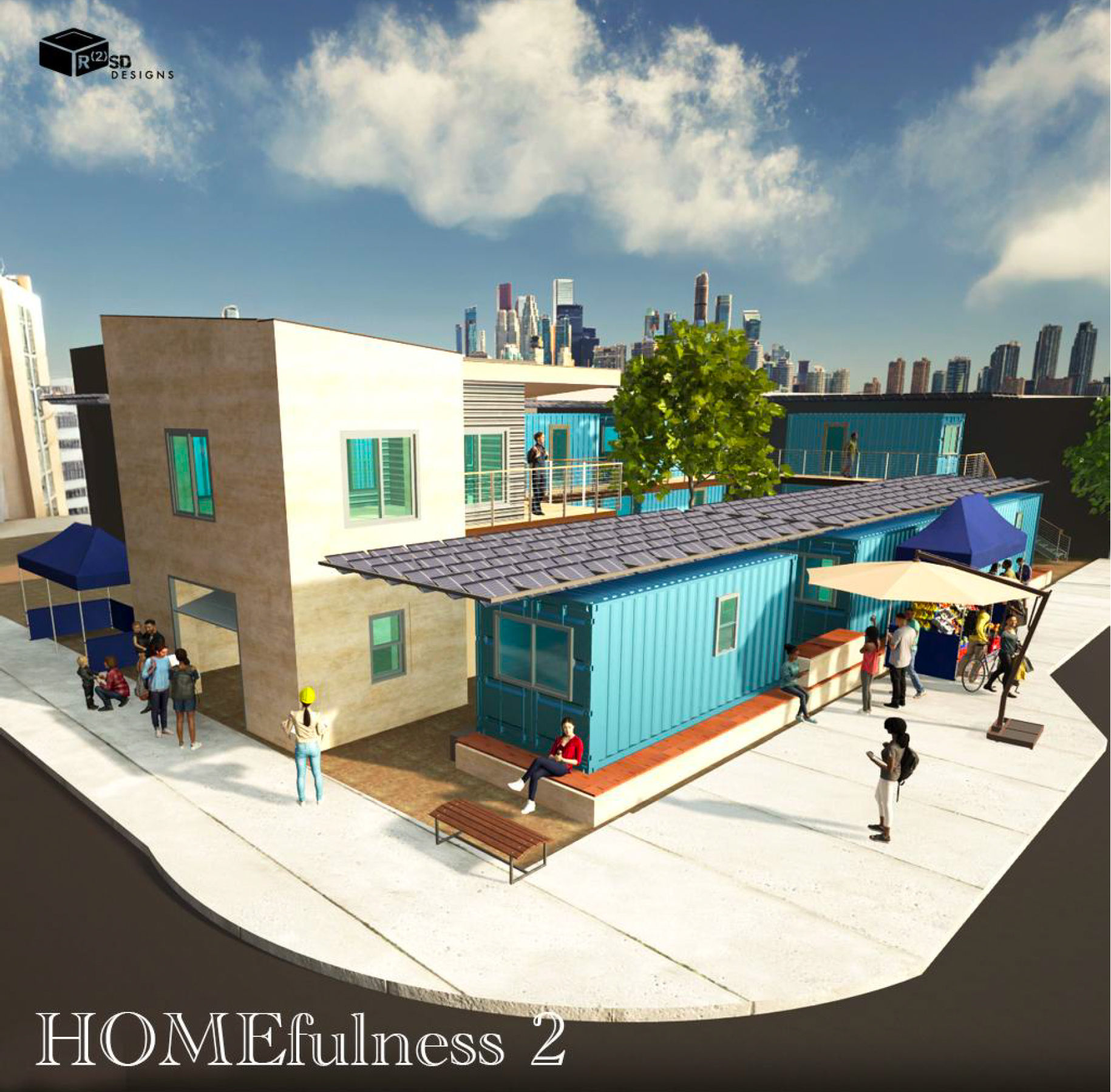 7600 MacArthur Boulevard aerial overview, rendering by R2SD