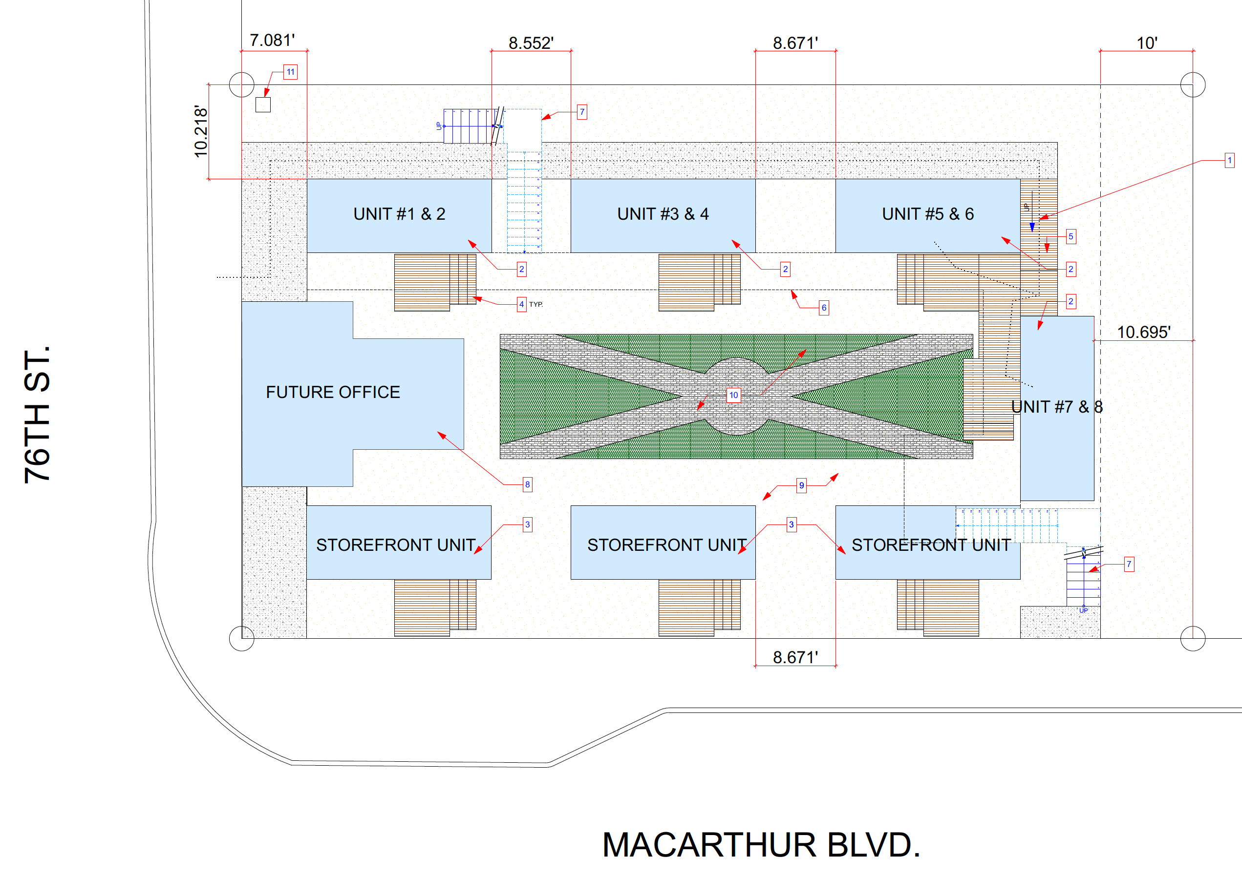 7600 MacArthur Boulevard site plan, illustration by R2SD