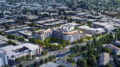 762 San Antonio Road aerial view, rendering by Studio T-Square