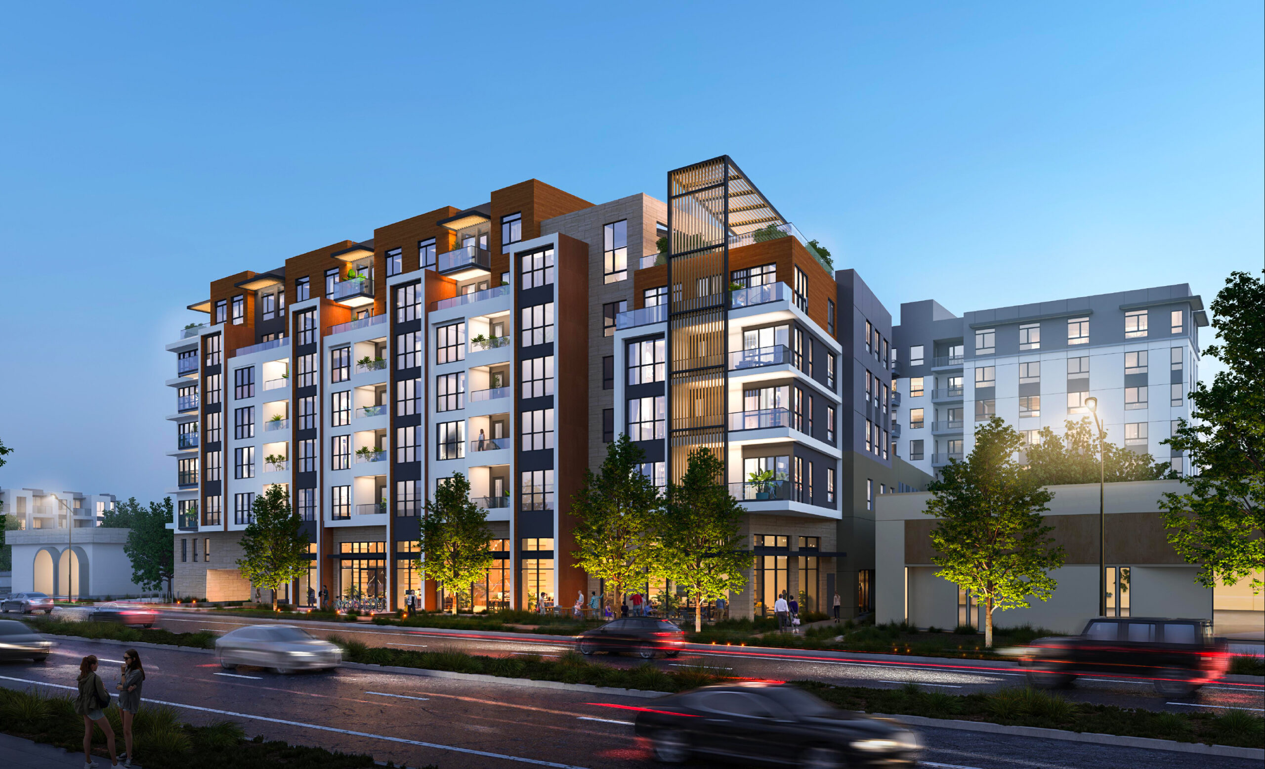 762 San Antonio Road establishing view, rendering by Studio T-Square