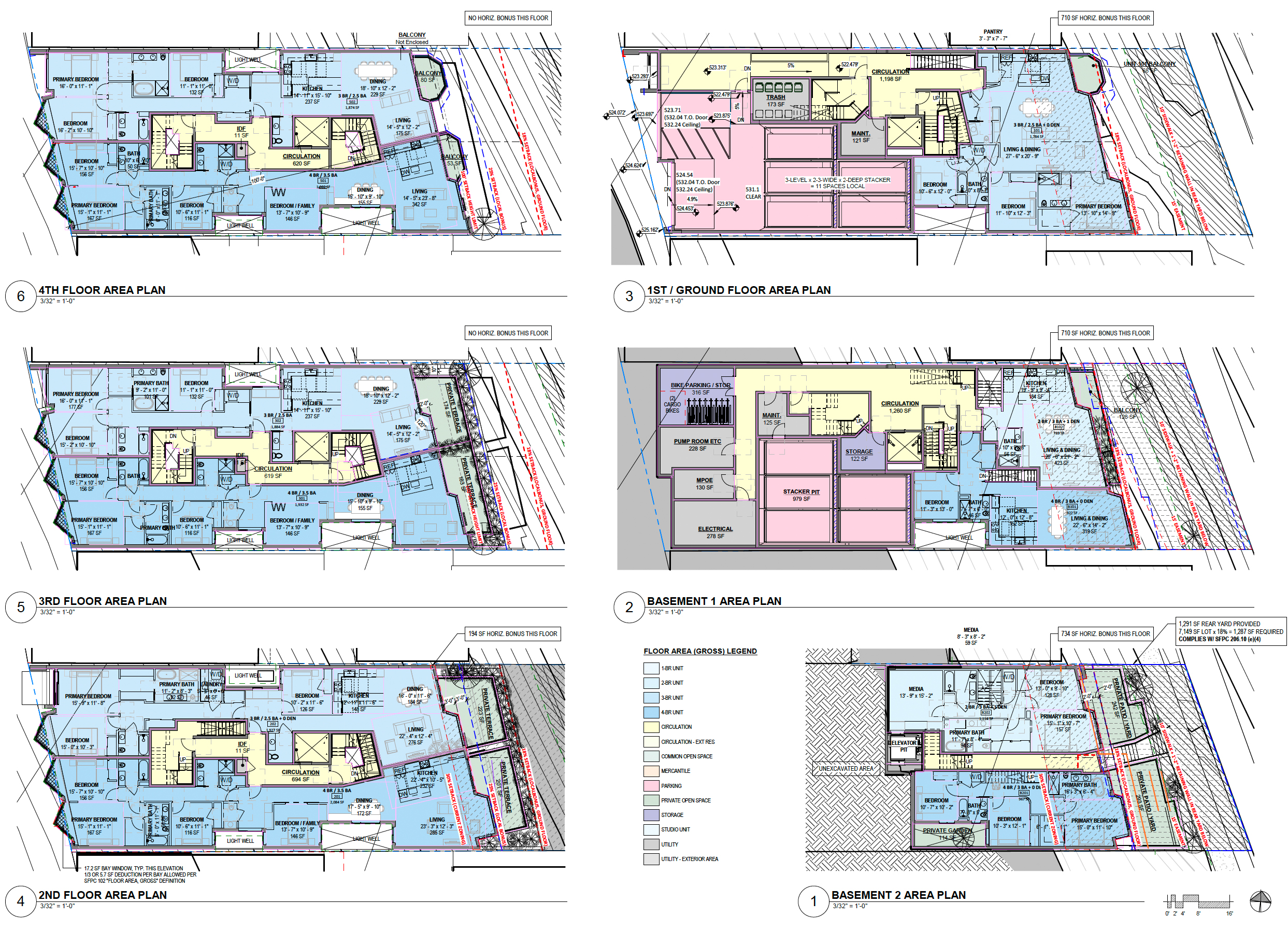 821 Corbett Avenue floor plan, illustration by Kerman Morris Architects
