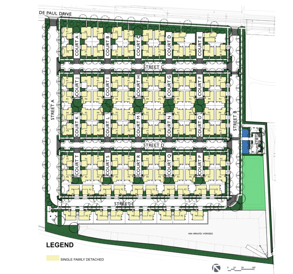 DePaul Residences Neighborhood Plan, image by KTGY