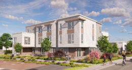 Laurel Landing establishing view, rendering by TCA Architects