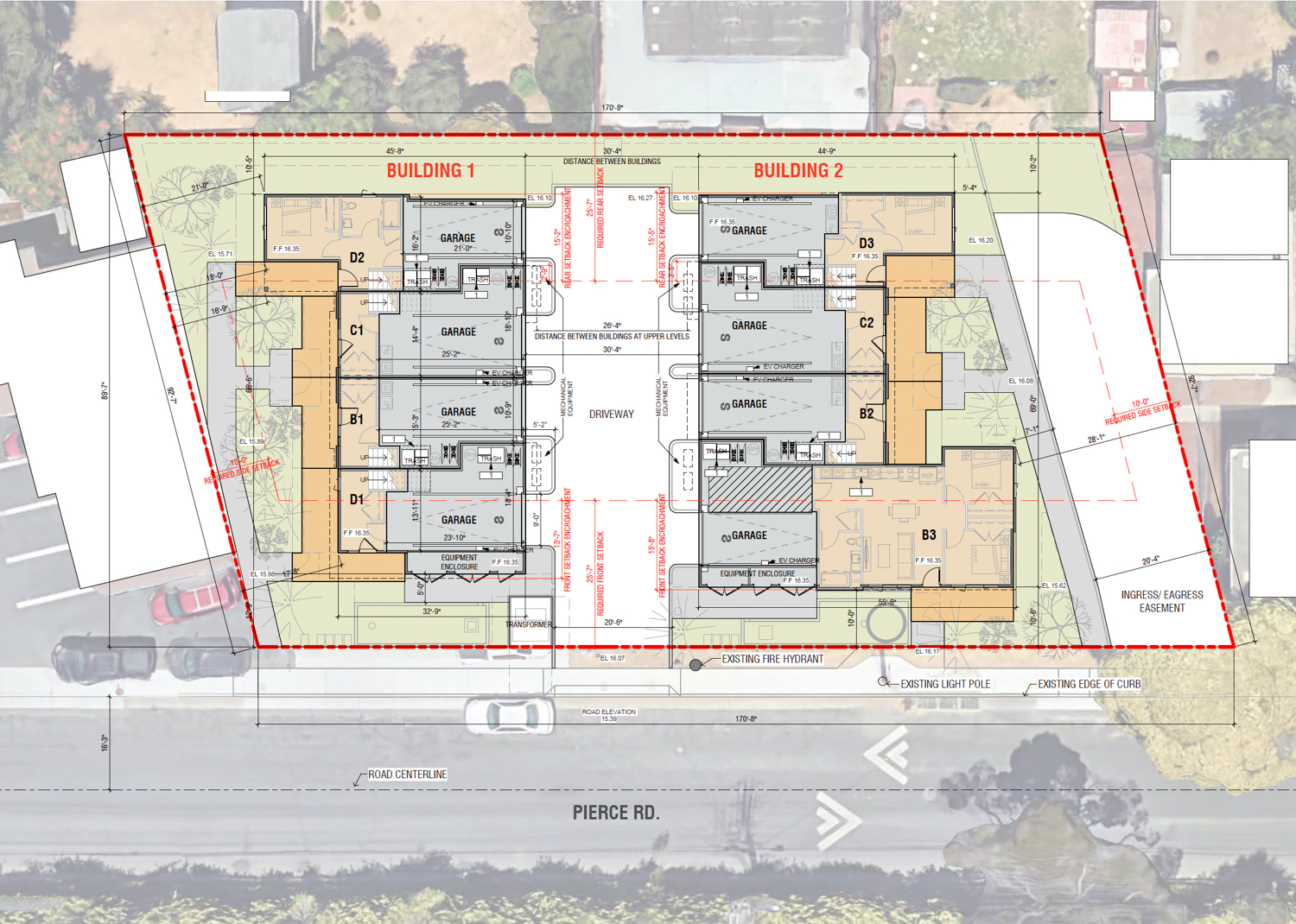 Laurel Landing site plan, illustration by TCA Architects
