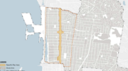 Map of San Pablo Avenue Specific Plan within the City of Berkeley, image via City of Berkeley
