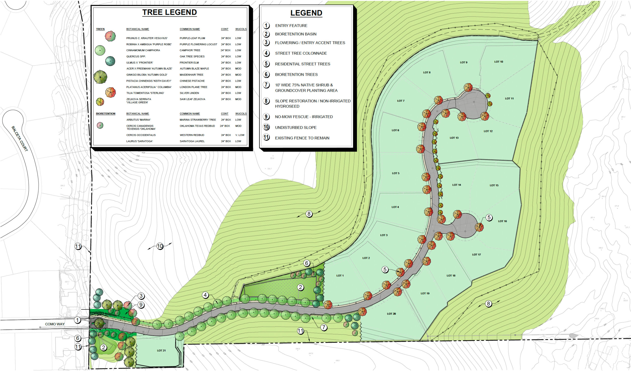 Martin Hills Ranch, site plan by Bassenian Lagoni Architects