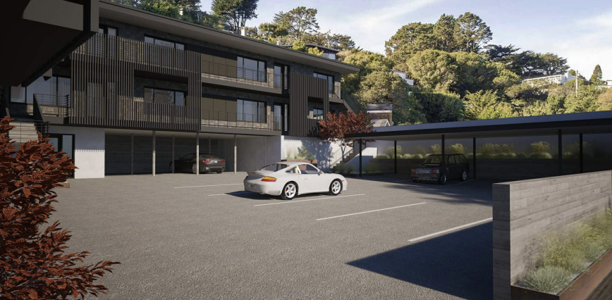 2015 Bridgeway Courtyard Rendering, image by Sean Bailey Designs