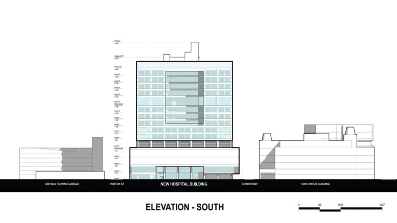 Sutter Medical Center proposed hospital tower, illustration by SmithGroup