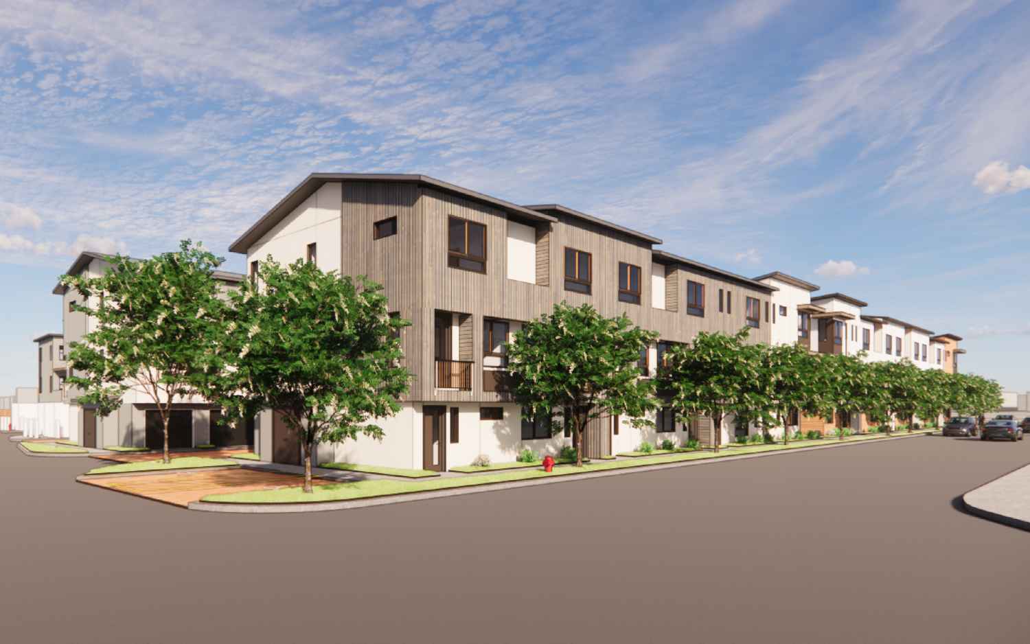150 Charter Street seen from the Caltrain tracks, rendering by Studio T Square