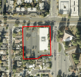 1500 E Hamilton Avenue Site Boundaries, image via ArcGIS Online