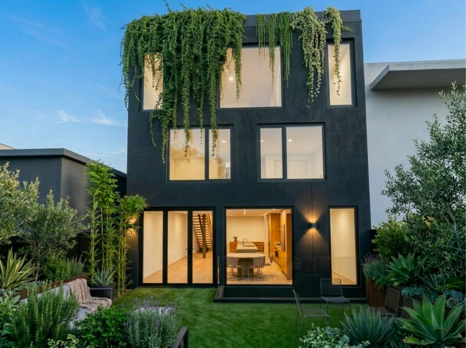 167 Coleridge Street backyard view, rendering by F2 Design