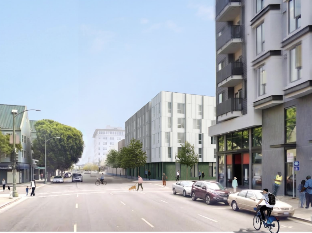 205 12th Street Updated Streetview Rendering, image by David Baker Architects