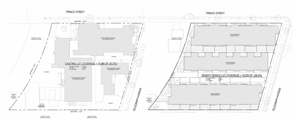 2330 Prince Street Site Layout, image by Left Coast Architecture