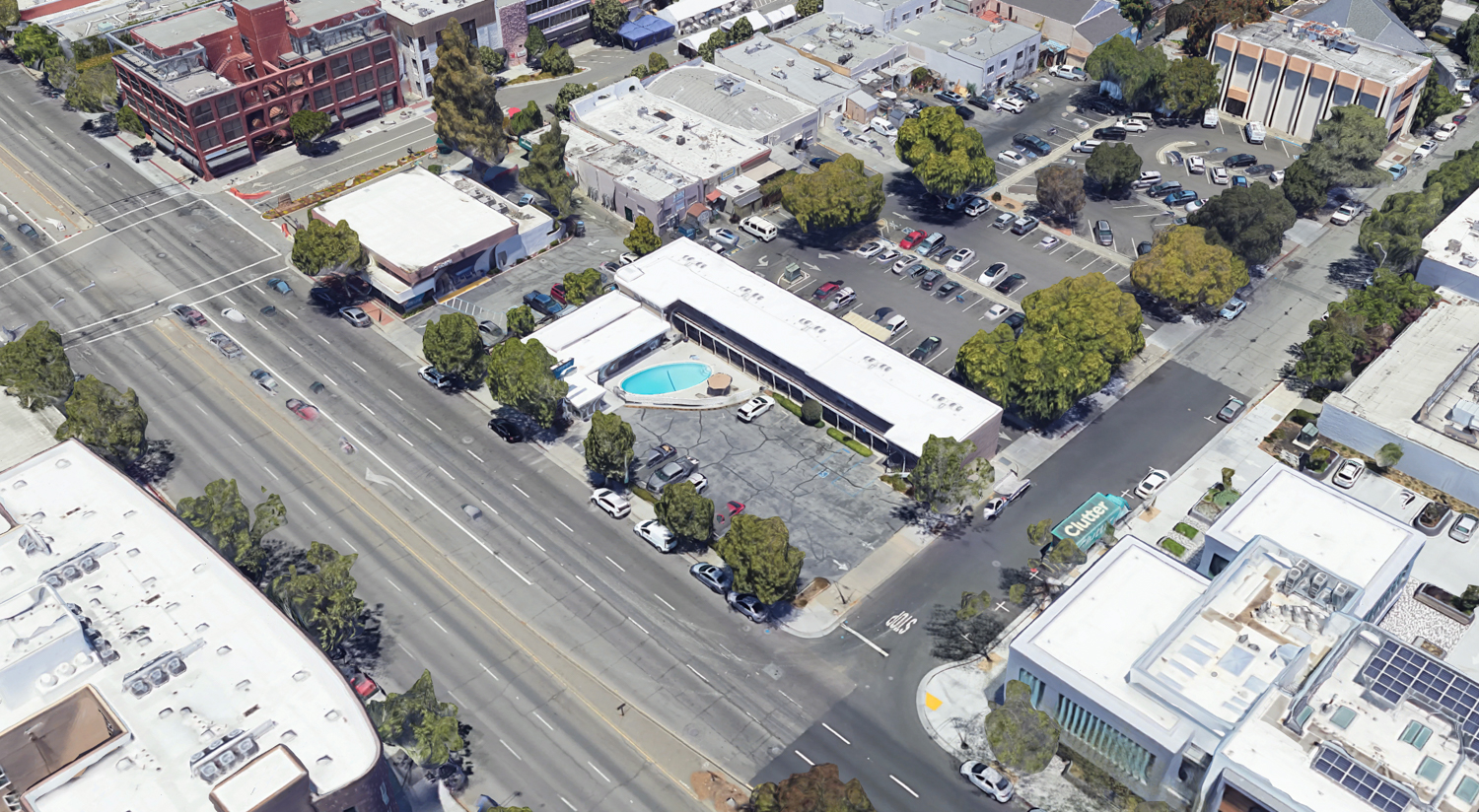 2455 El Camino Real, image via Google Satellite