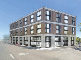 2455 El Camino Real, rendering by OTJ Architects