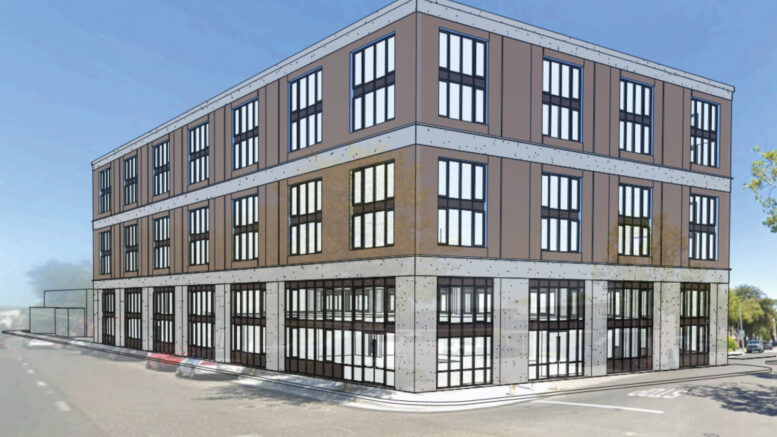 2455 El Camino Real, rendering by OTJ Architects