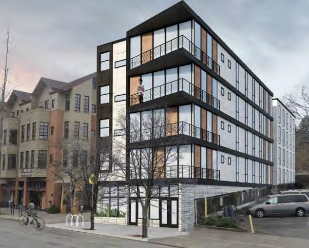 2614 Telegraph Avenue Building Rendering, image via Gunkle Architechture