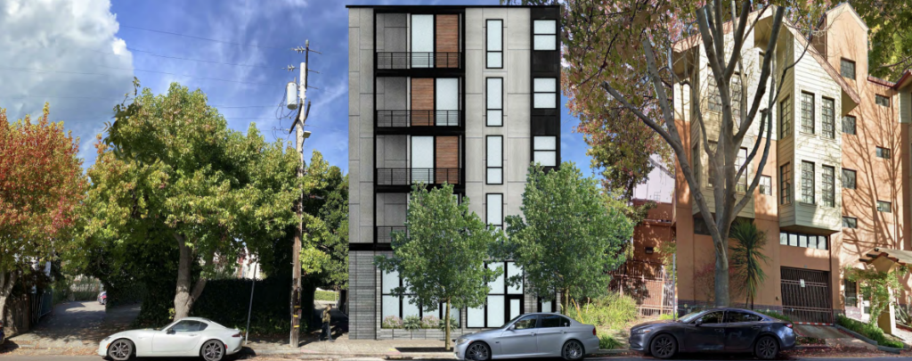 2614 Telegraph Avenue Carleton Street Facade, image via Gunkle Architechture