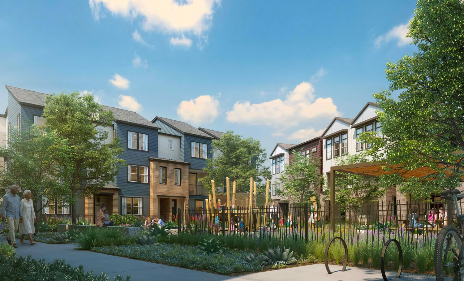 3180 Crow Canyon Place playground view, rendering by KTGY Group