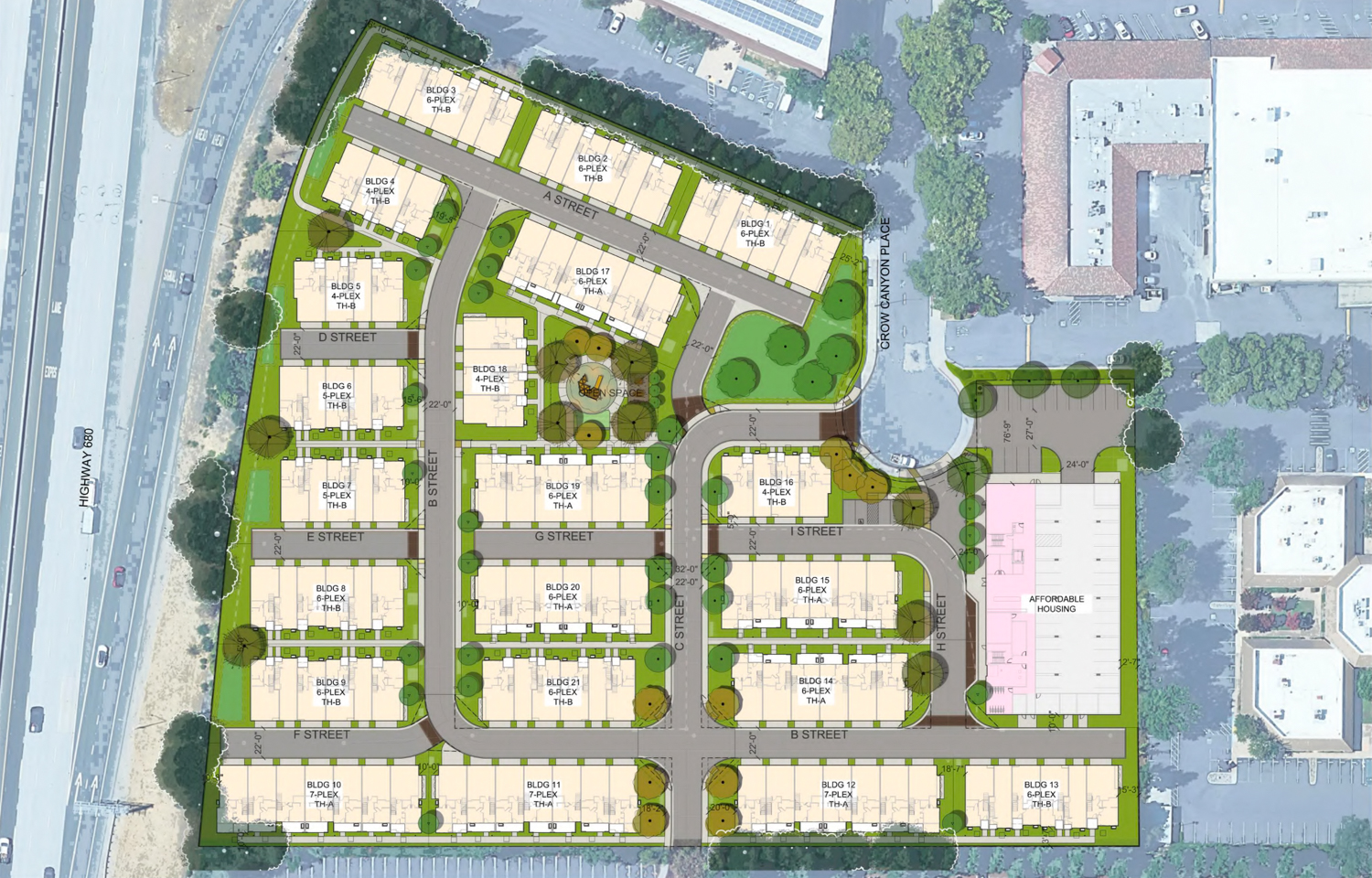 3180 Crow Canyon Place, site plan by KTGY Group