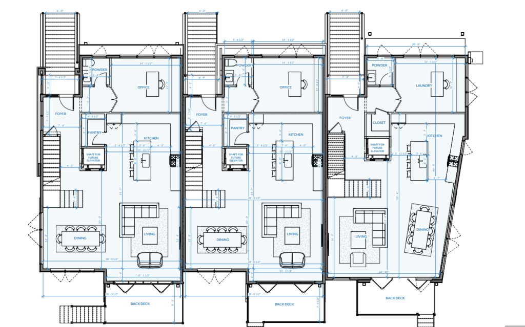 4103 Old Trace Road Sample Floorplans, image by Ponderosa Architecture