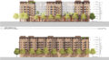700 B Street north and south elevations, illustration by SDT Architects