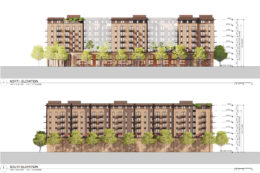 700 B Street north and south elevations, illustration by SDT Architects