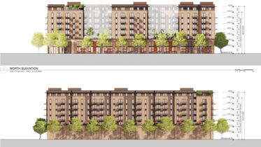 700 B Street north and south elevations, illustration by SDT Architects