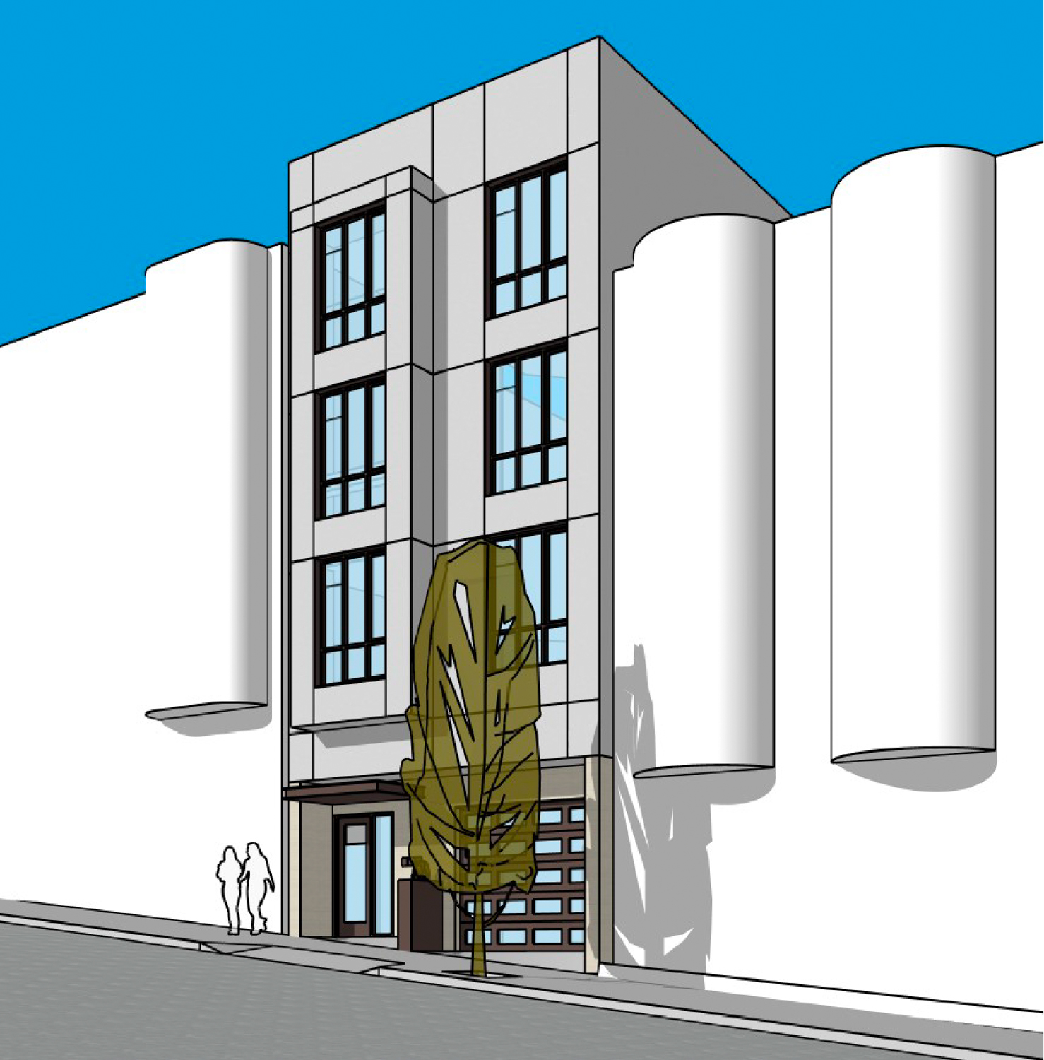 886 Union Street, illustration by TJH Construction