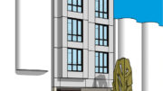886 Union Street pedestrian view, illustration by TJH Construction