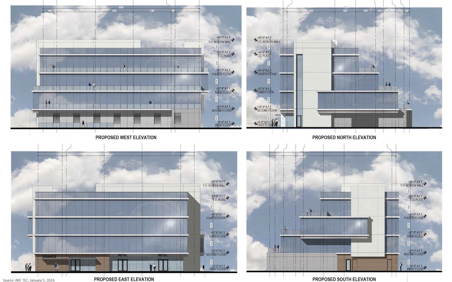 945 South Bascom Avenue, elevation by Arc Tec