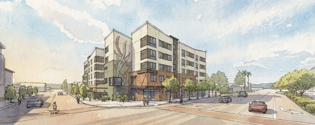 295 South Mathilda Avenue Concept Rendering, image by Dahlin Group