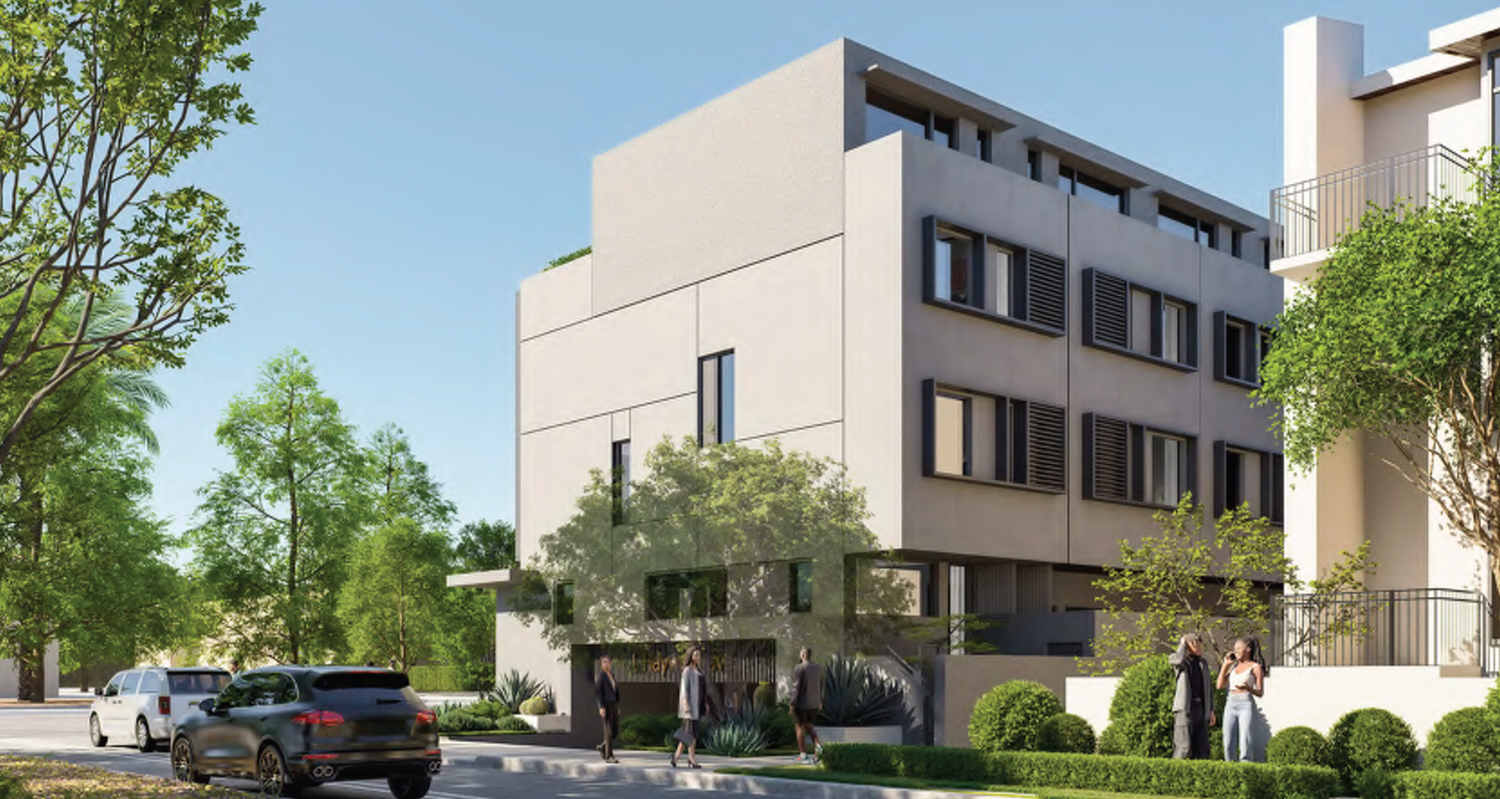 1 Hayward Avenue garage entrance view, rendering by Haonan Studio