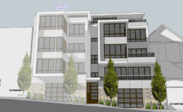20 Fountain Street (right) and 22 Fountain Street (left), rendering by E.E. Weiss Architects
