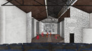 262 7th Street performing arts theater, rendering by Pyatok Architects