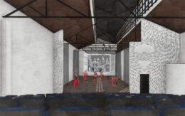 262 7th Street performing arts theater, rendering by Pyatok Architects