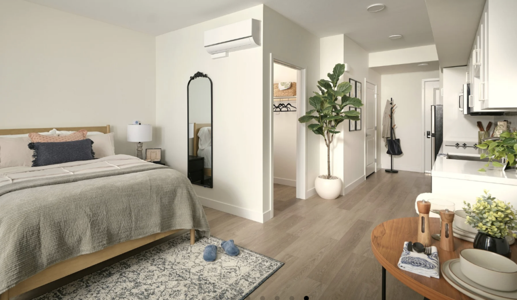 3355 Almaden Expressway Completed Unit Interior, image via SRM Development