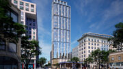 38 8th Street establishing view, rendering by Handel Architects