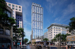 38 8th Street establishing view, rendering by Handel Architects