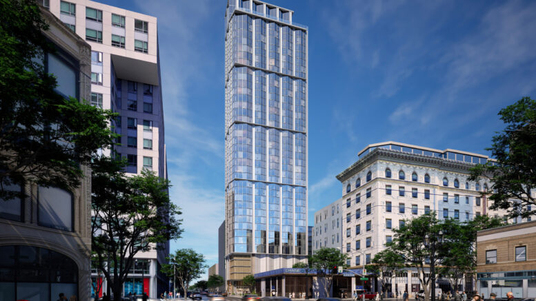 38 8th Street establishing view, rendering by Handel Architects