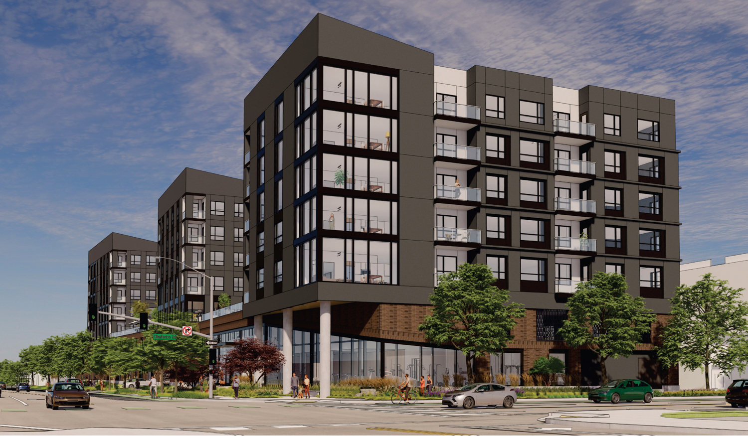3997 Fabian Way hero view, rendering by TCA Architects