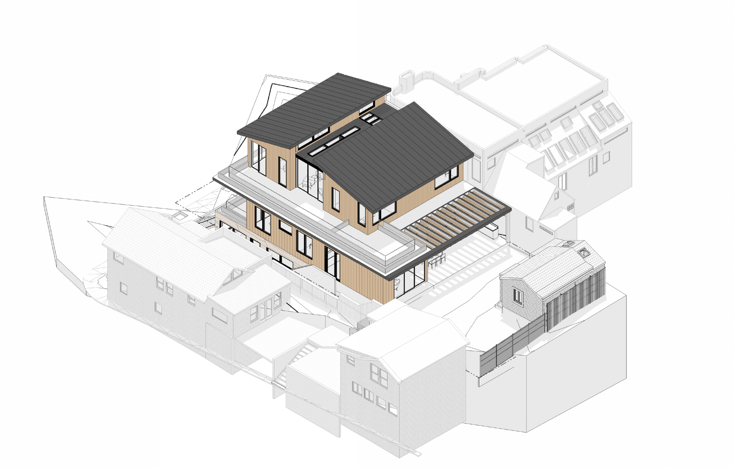 465 Liberty Street, isometric view by Winder Gibson Architects