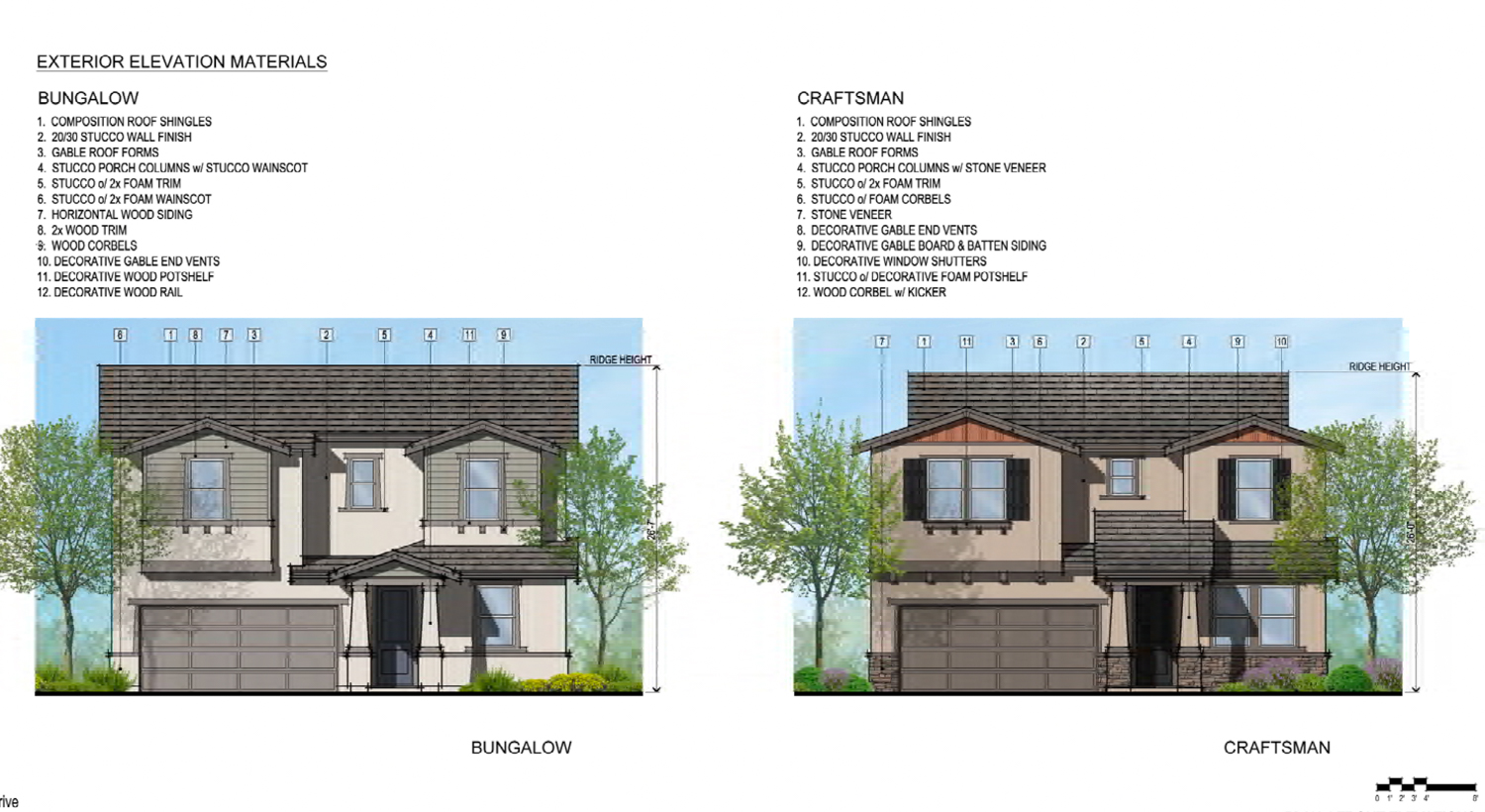 511 Cozy Drive facade elevations, illustration by SDG Architects