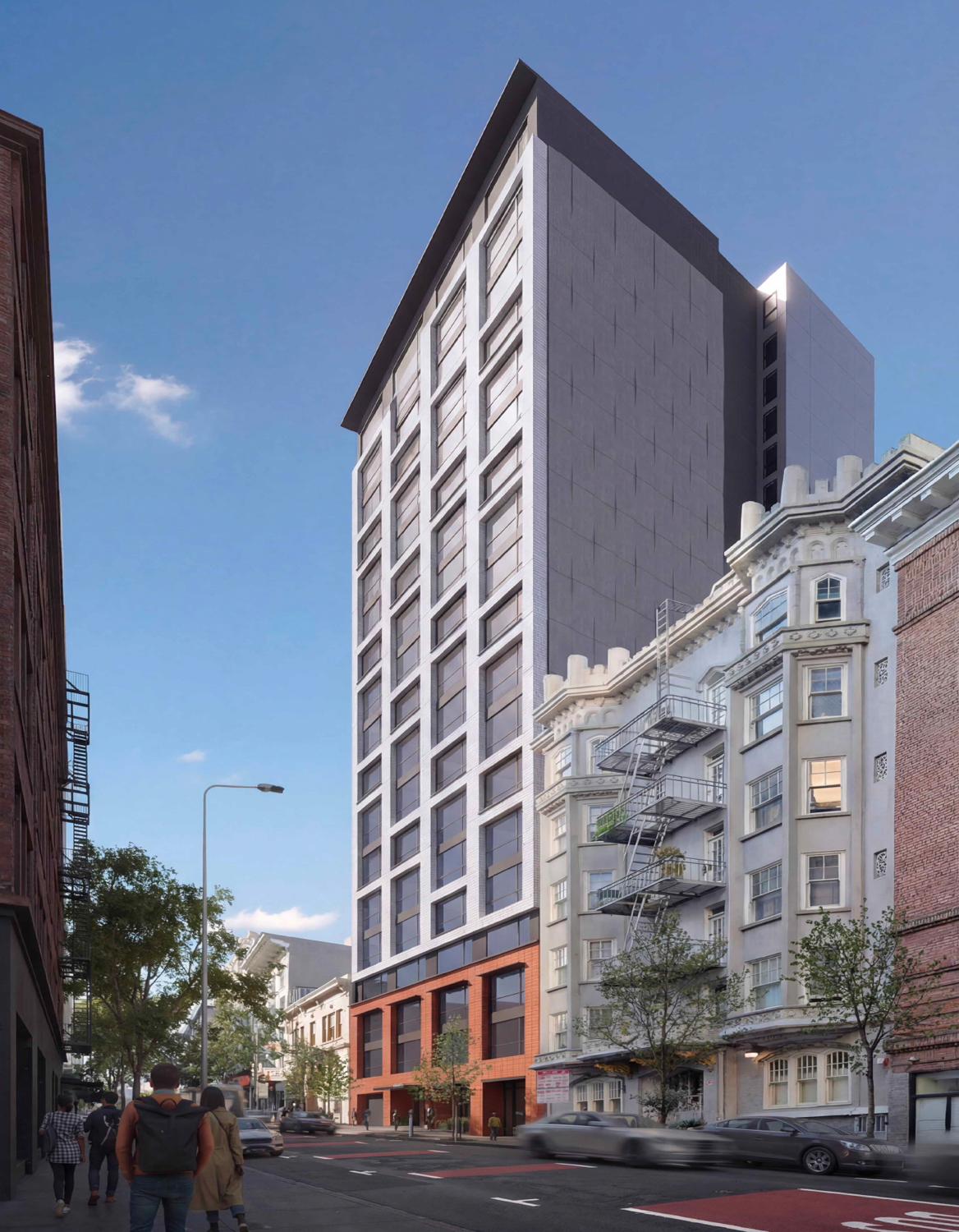 Updated Illustrations For 550 O'Farrell Street in Tenderloin, San Francisco