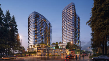 5727 College Avenue pedestrian view from Miles Avenue close to BART, rendering by Solomon Cordwell Buenz