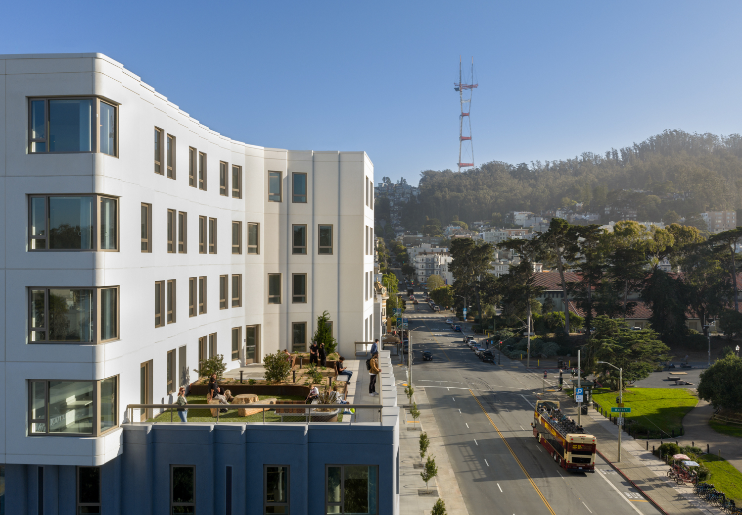 730 Stanyan Street terrace aerial view, image by Jason O'Rear