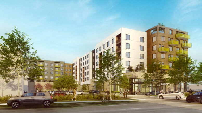 741 South Winchester Boulevard, rendering by Lowney Architecture