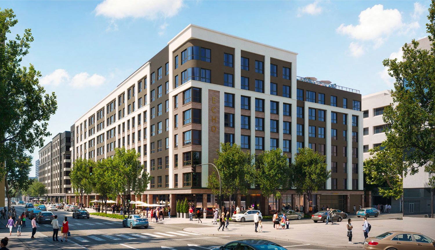 Echo apartments, rendering by BDE Architecture