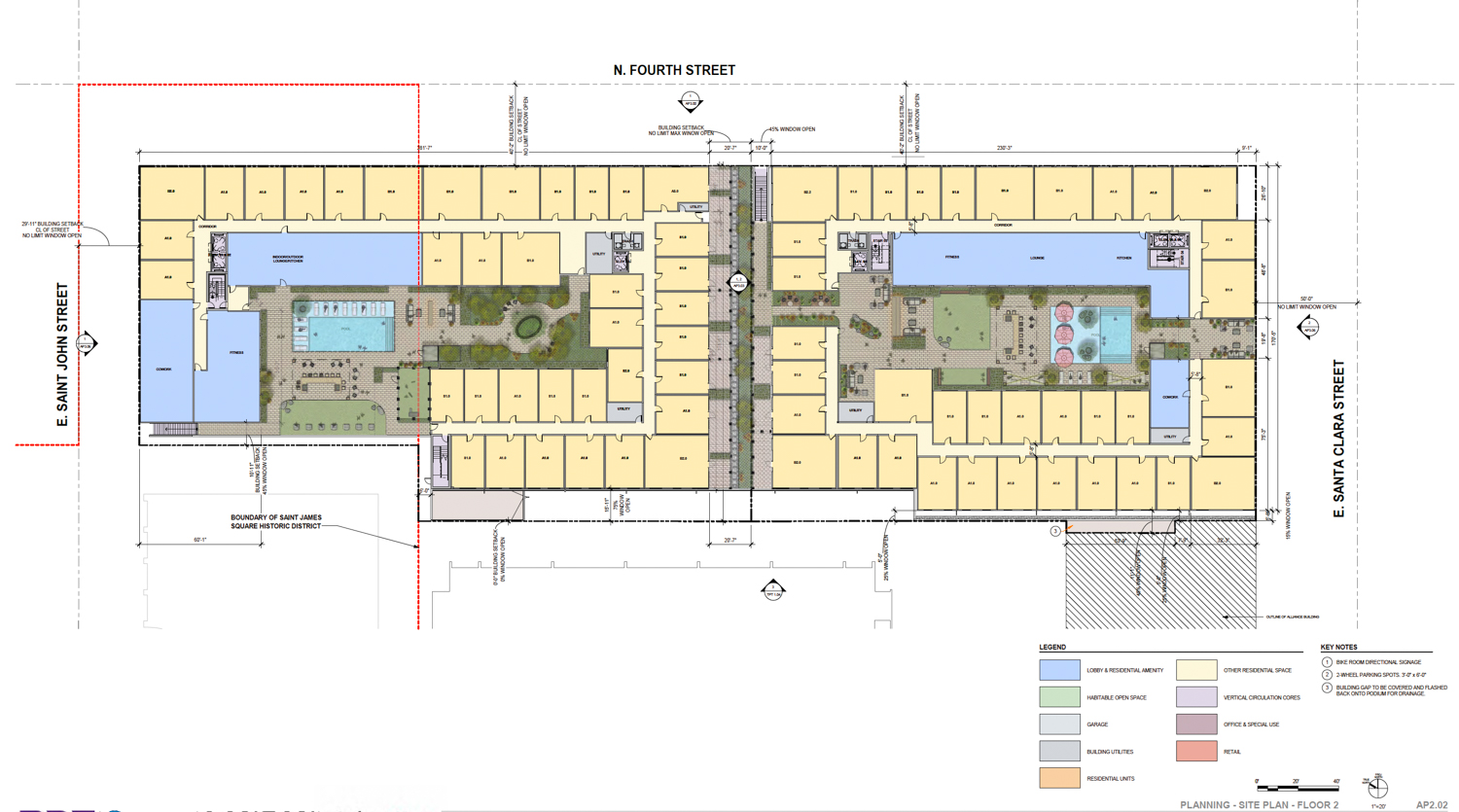 Icon and Echo podium-top floor plan, illustration by BDE Architecture